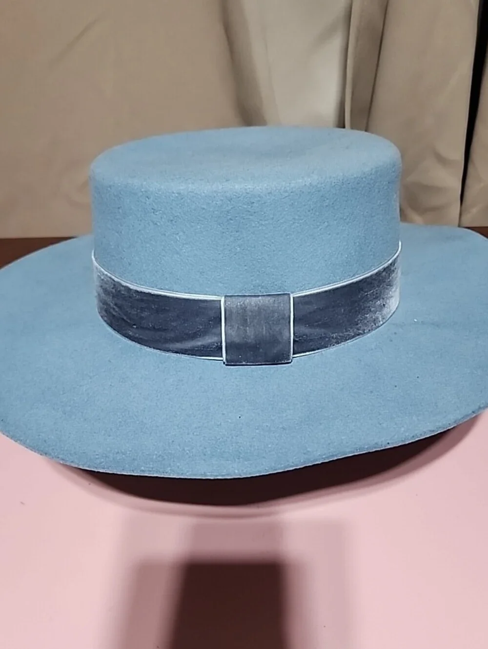 Akira Bella  Senorita Brim Baby Blue Hat. Nwt